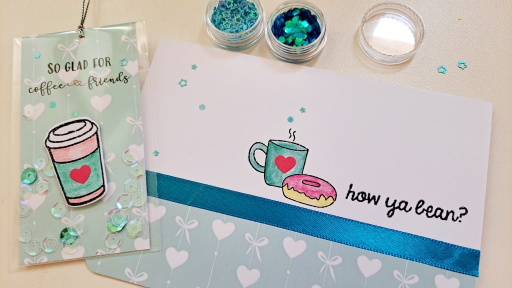 How to make shaker bookmarks without fuse tool. Easy and cheap papercrafting and stamps ideas. Plus ideas on using desginer papers.