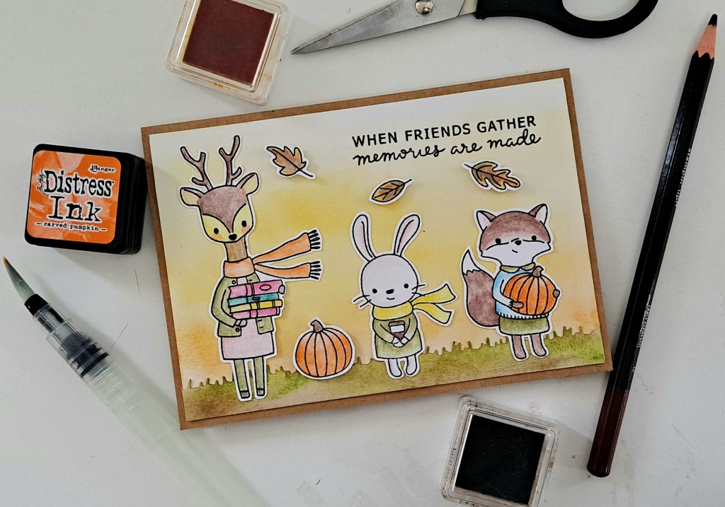 Hello Bluebird Fall Friends ideas for cardmaking autumn themed