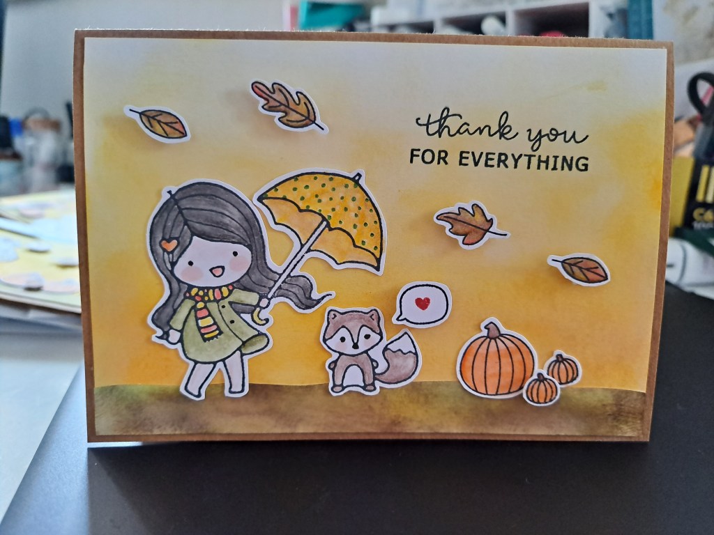 Love Cynthia Snow Much Fun and Hello Bluebird Fall Friends ideas for cardmaking autumn themed