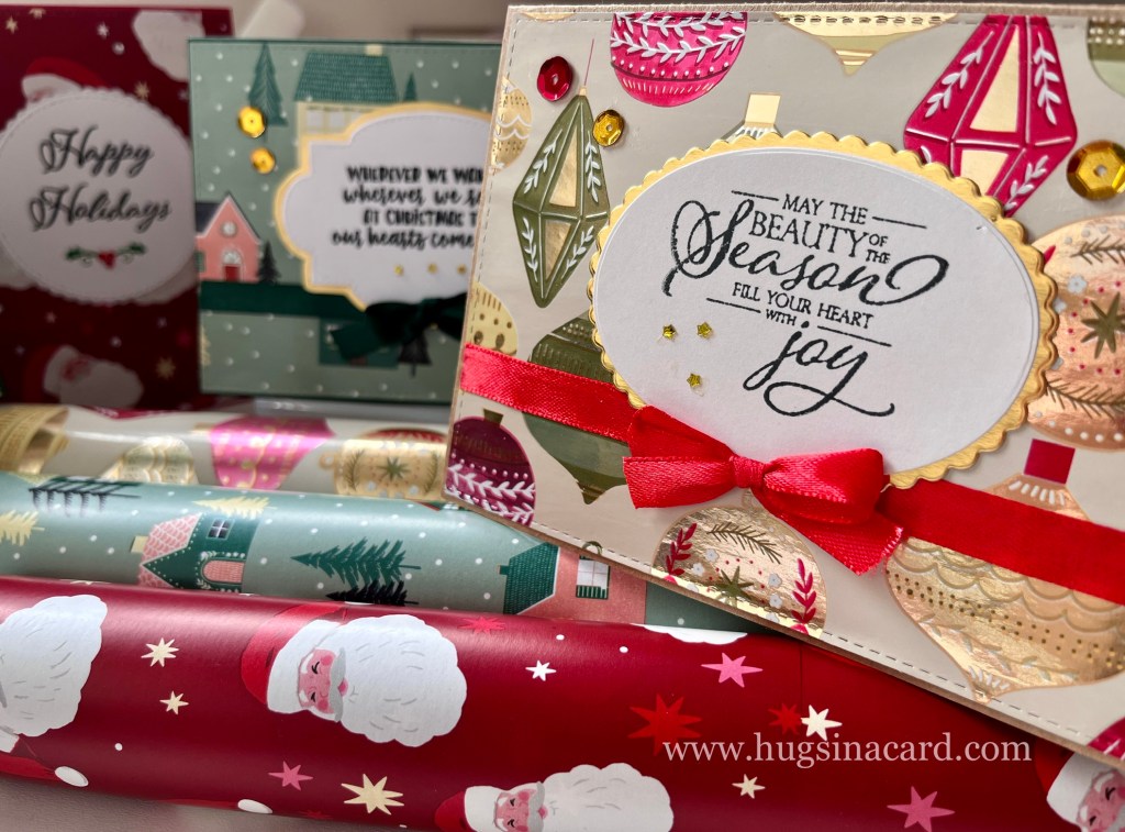 make your own cards using beautiful gift wrapping papers