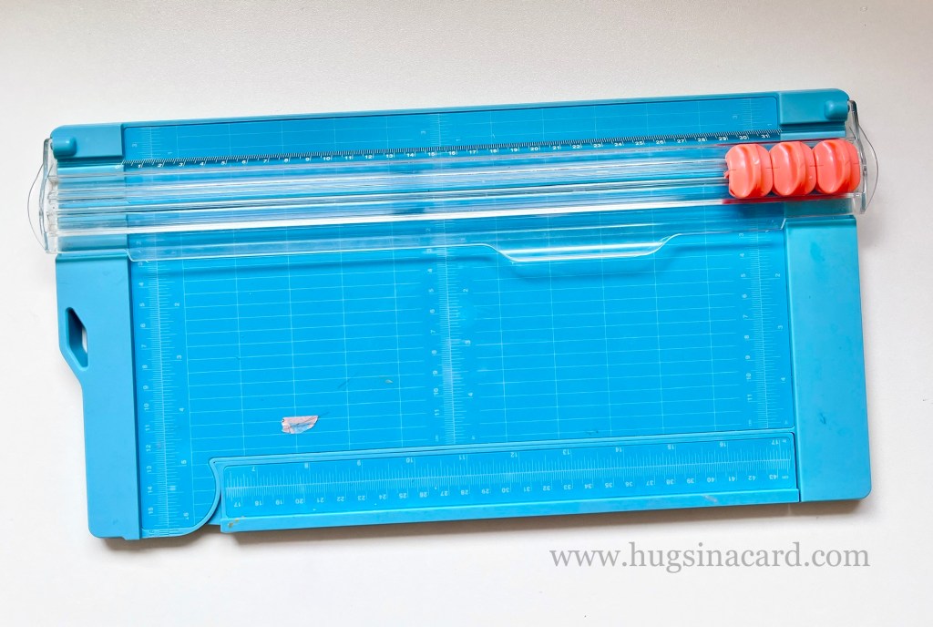 cardmaking supplies - paper trimmer from Aldi