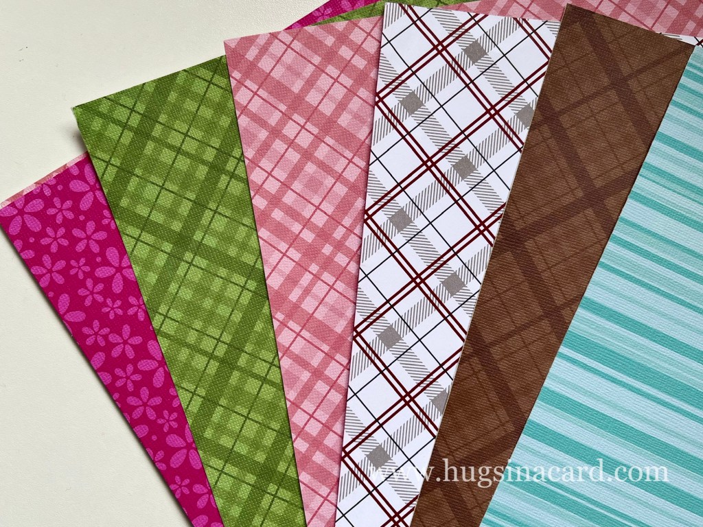 making your own card, patterned papers for cardmaking