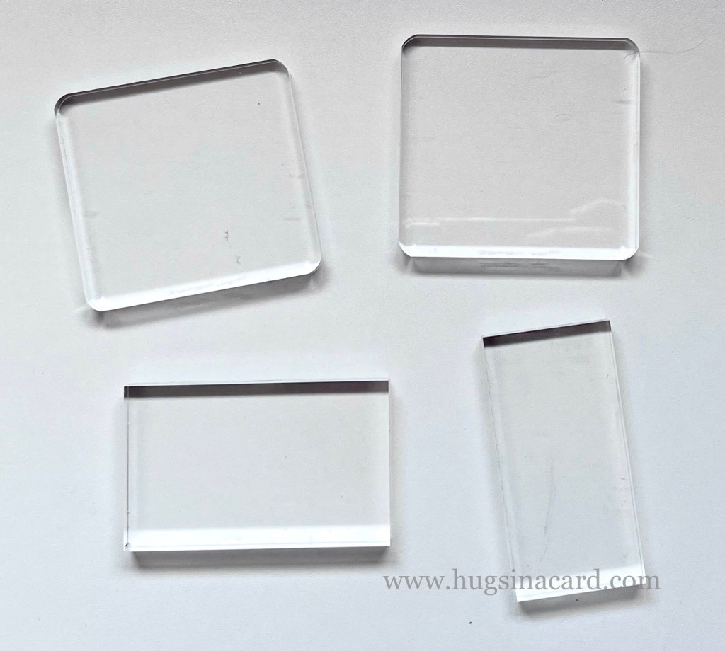 cardmaking supplies - acrylic blocks