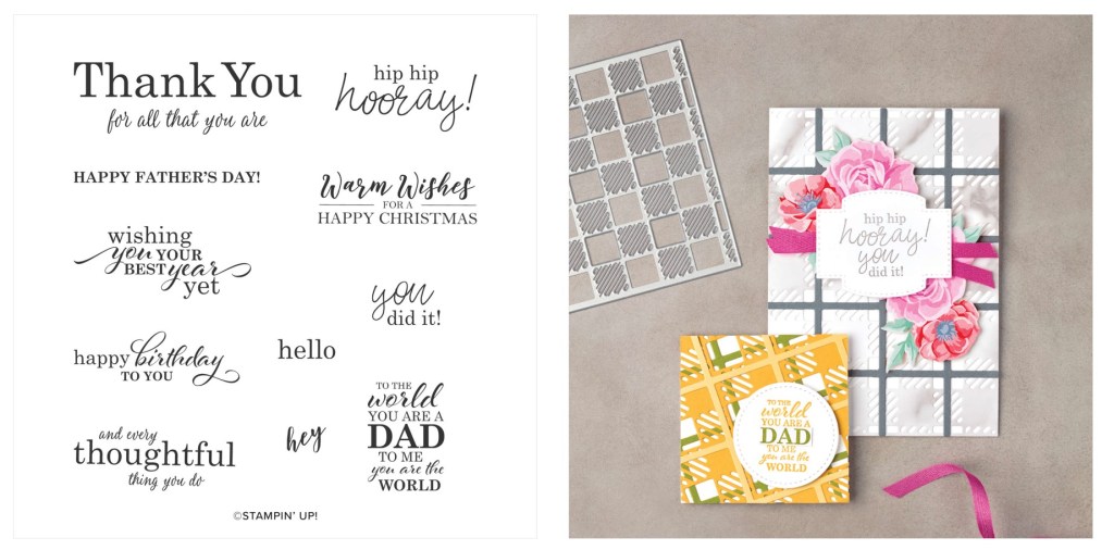 how making card - sentiment stamp from Stampin' Up!