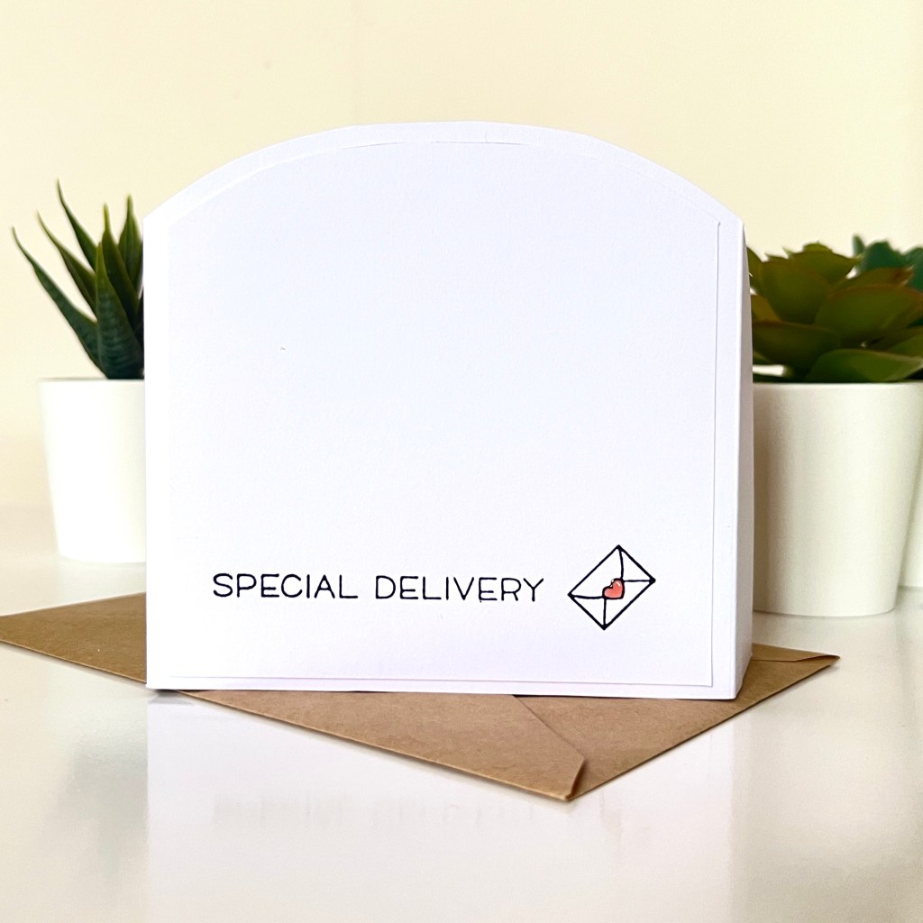 birthday card making pop up box card sentiment at the back special delivery lawn fawn stamp set