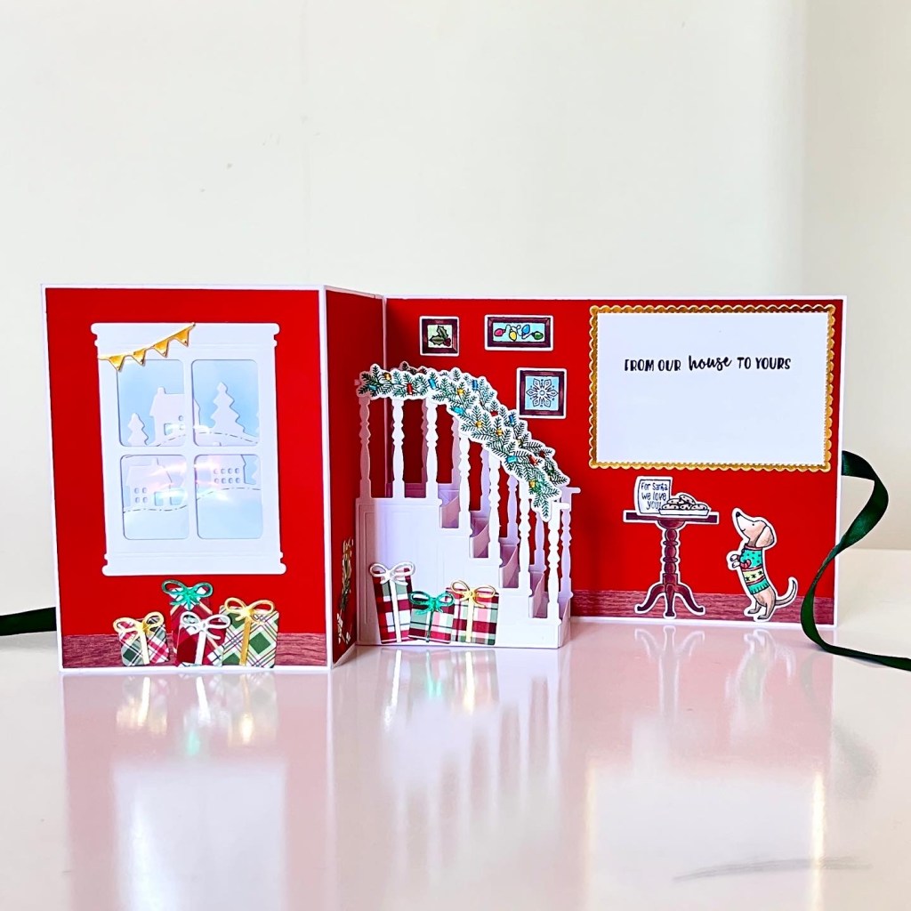 Z fold red card Ready for Christmas stamp set from Stampin Up