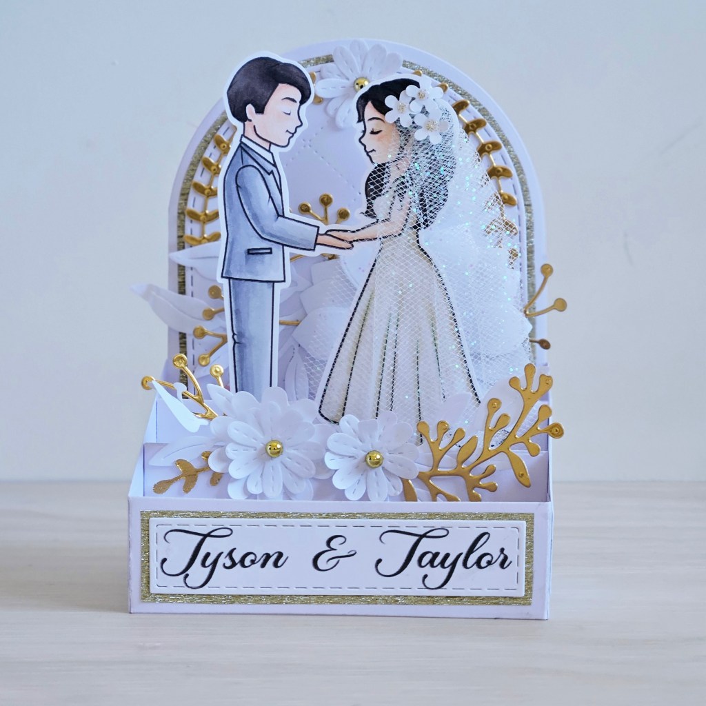 Pop up card wedding
