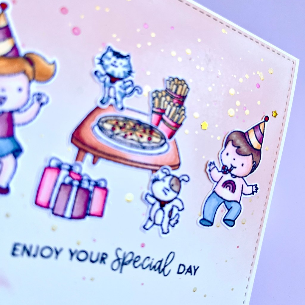 birthday card ideas using penguin palace stamps