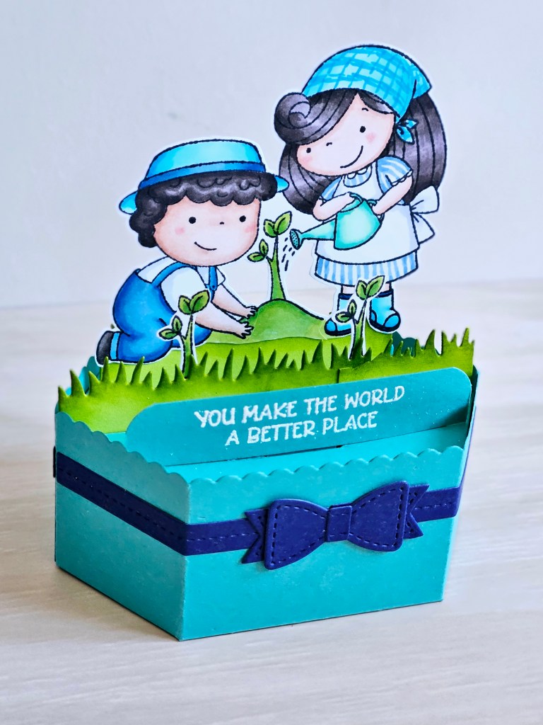 Platform pop up die lawn fawn penguin palace stamps a better place