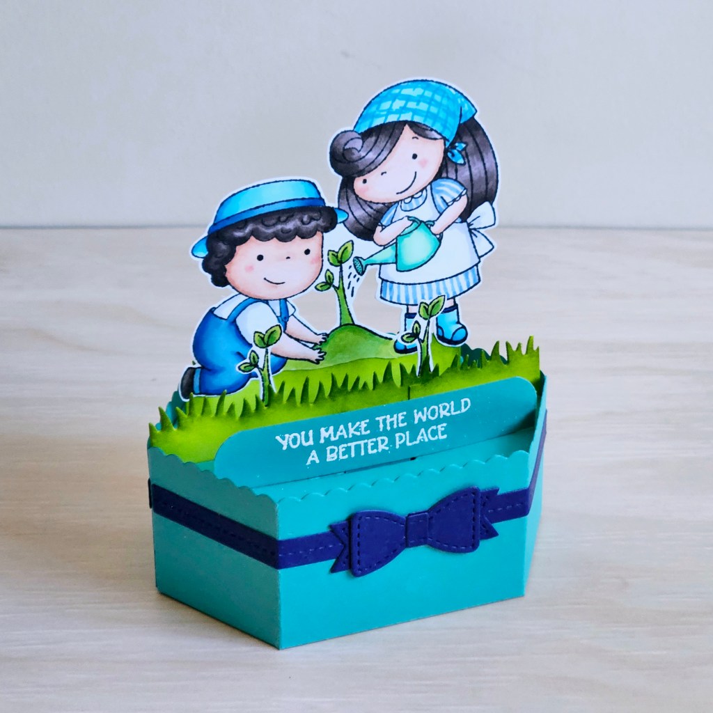 PLatform pop up die lawn fawn cardmaking ideas penguin palace stamps challenge 