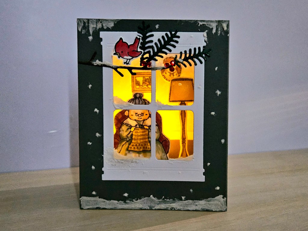 Pop up card with light