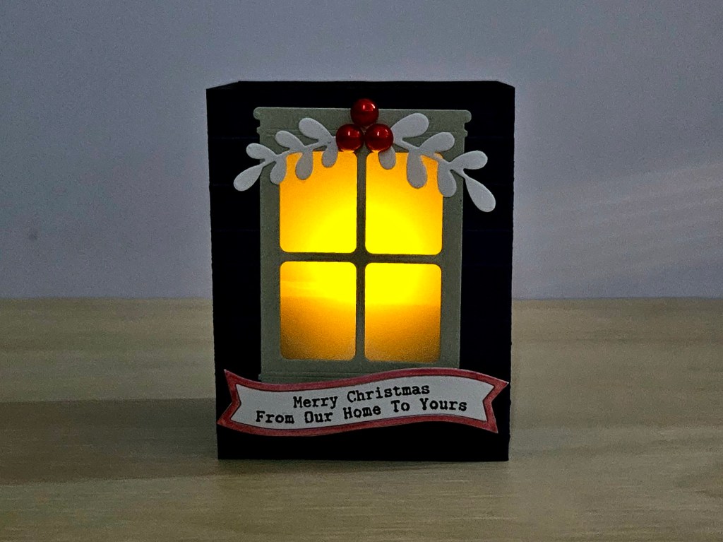 Pop up card window light up