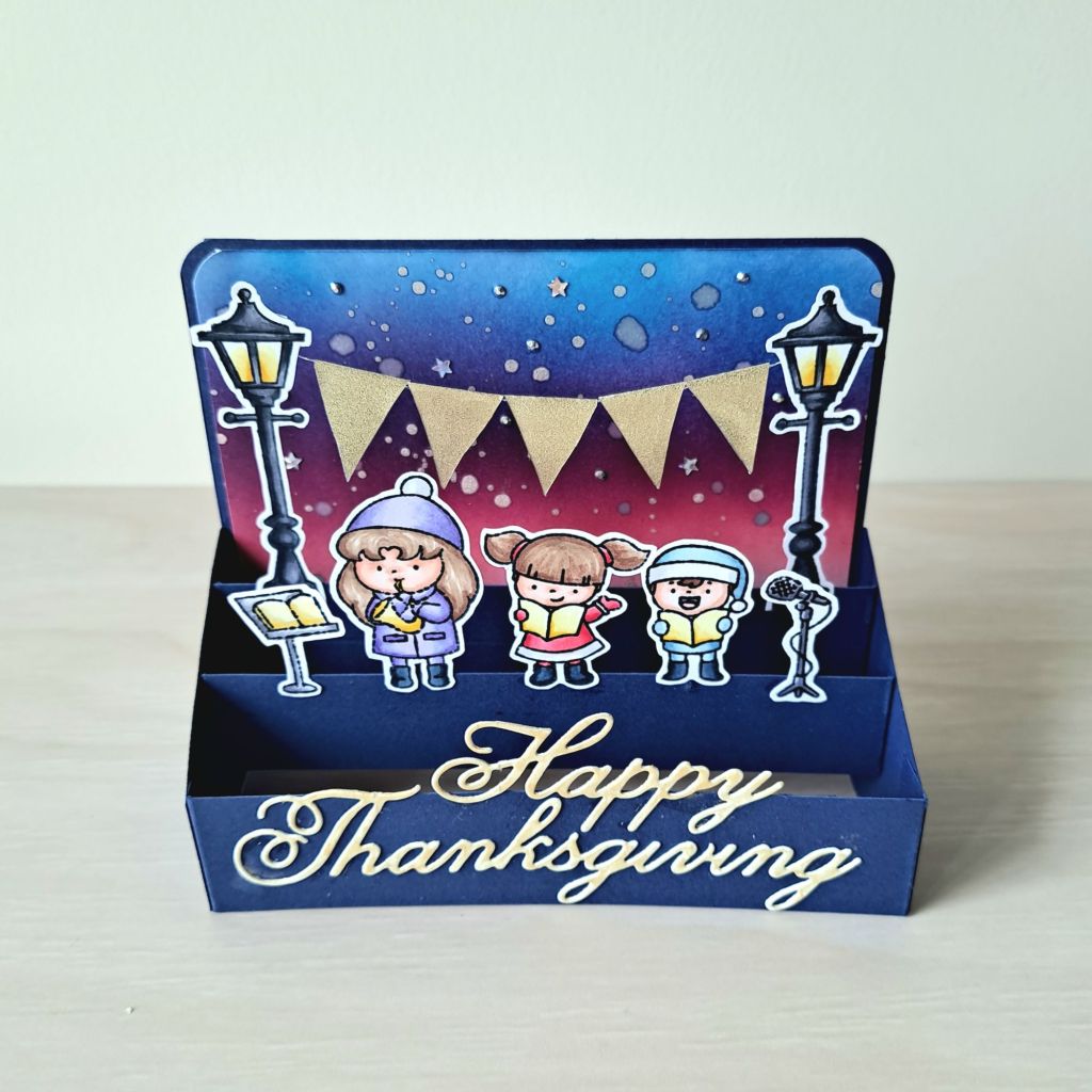 Diy Thanksgiving handmade card how to make distress ink blending