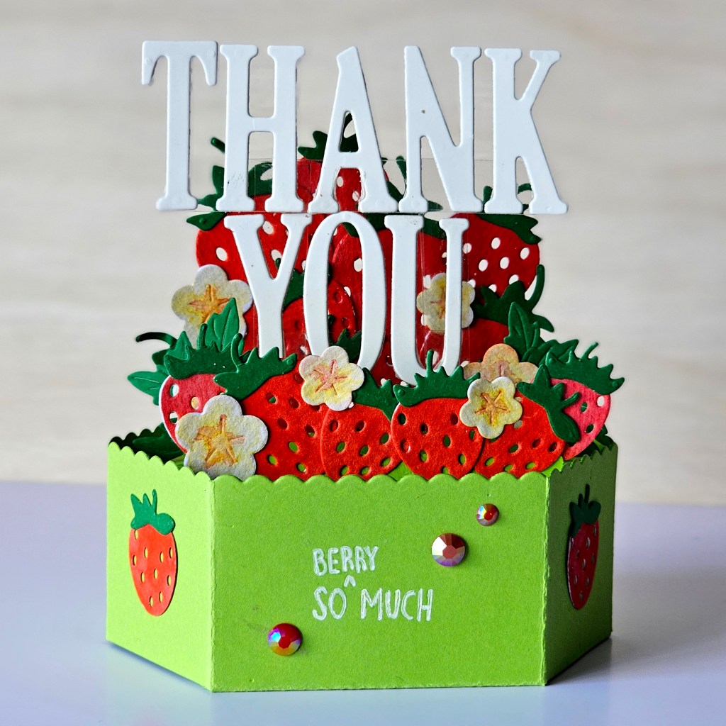 Thank you card design lawn fawn platform pop up
