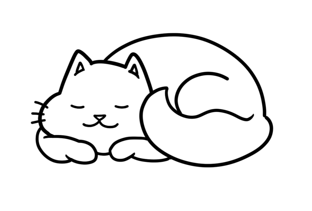 Digital stamps hugs in a card rainy day cat