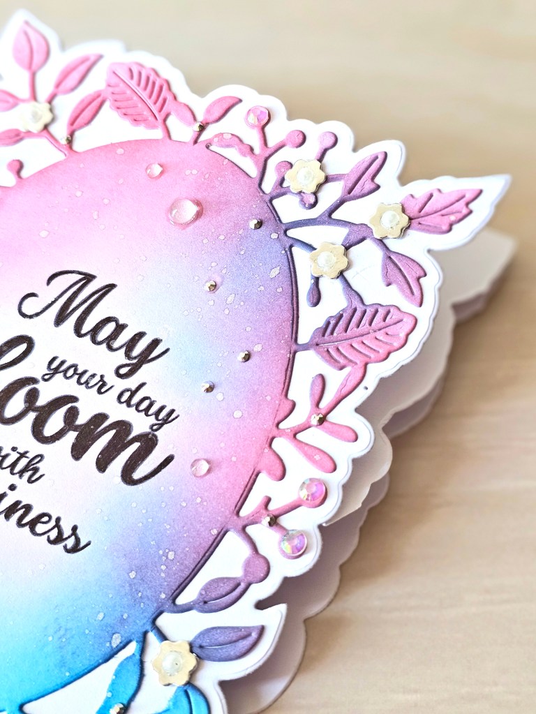 Poppystamps adriana easel dies for cardmaking flower birthday card design