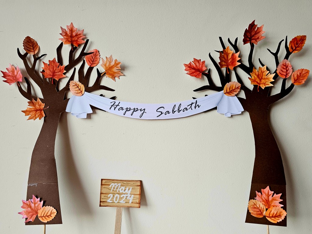 Diy cake topper autumn trees birthday ideas