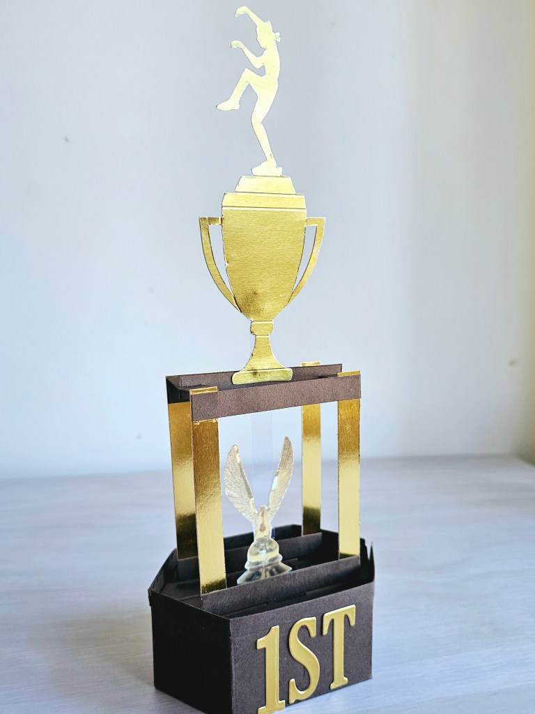 Lawn fawn platform pop up cardmaking trophy idea