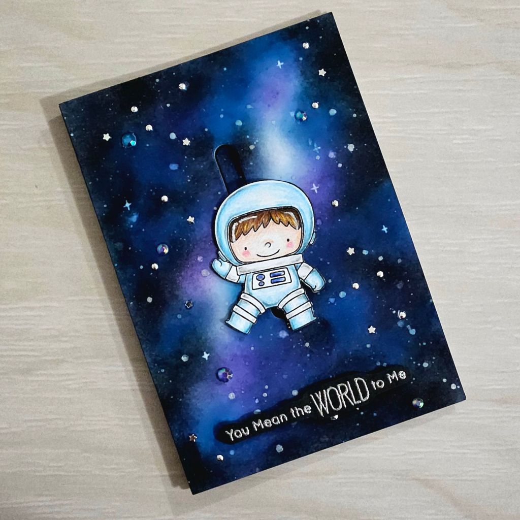 How to make an Interactive galaxy themed card