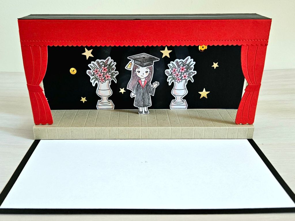 Special handmade graduation card design for cardmaking easy to make