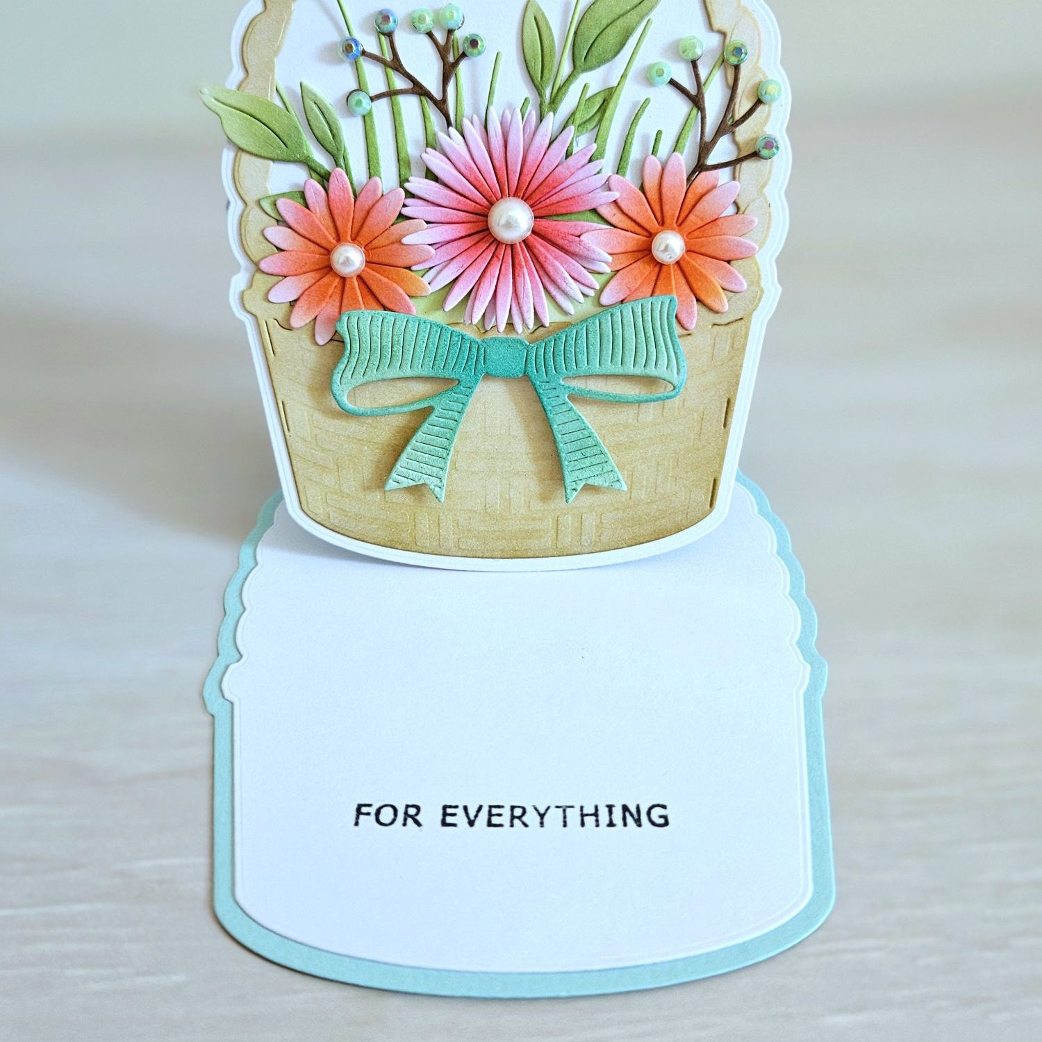 Poppystamps woven basket easel dies interactive card idea mixing distress inks for colouring