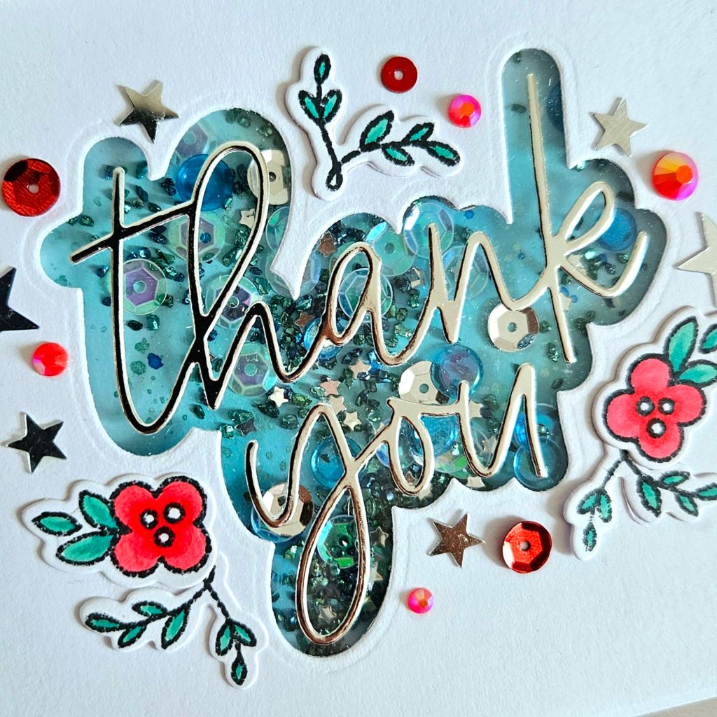 Concord and 9th say thanks dies cardmaking how to make easy shaker card