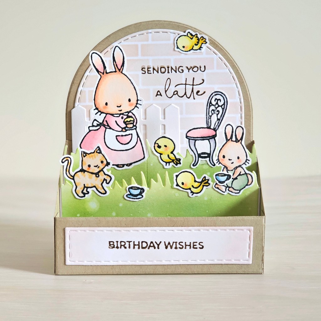 Cardmaking ideas pop up card birthday for the coffee lover Stampin Up