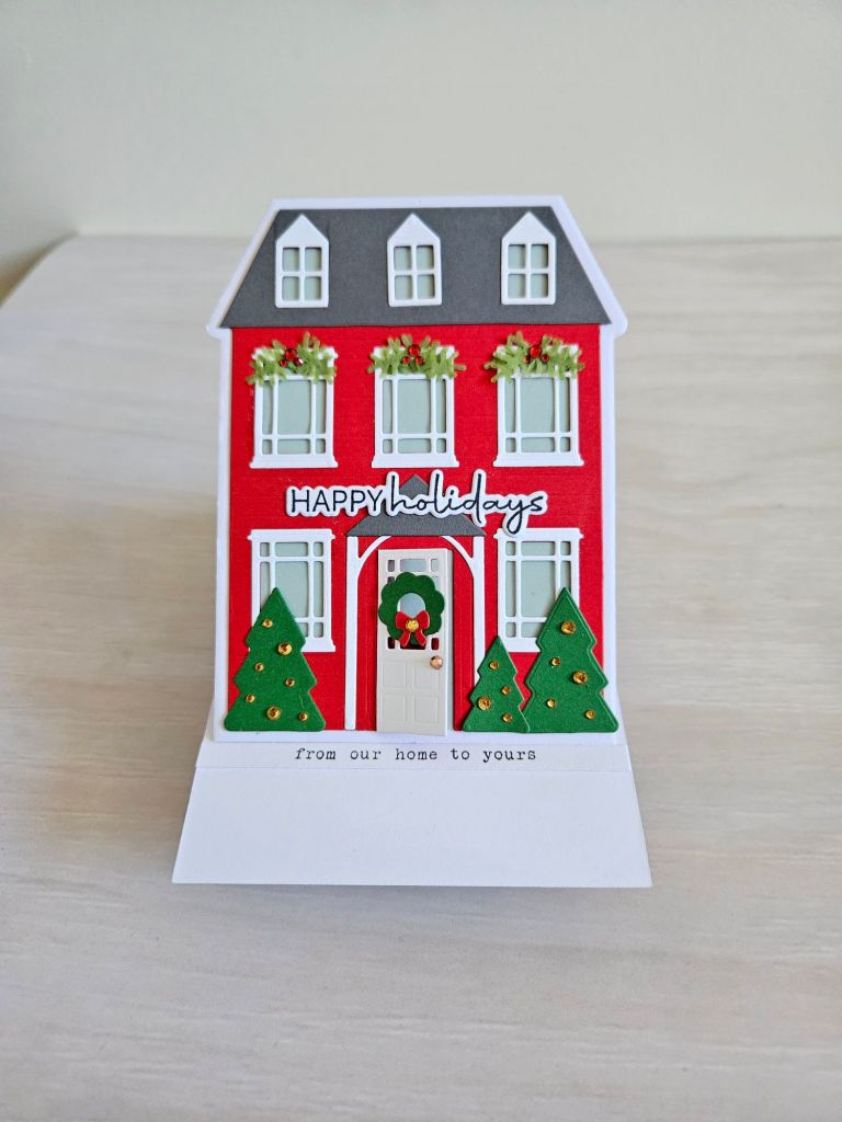 card making christmas stamps and dies