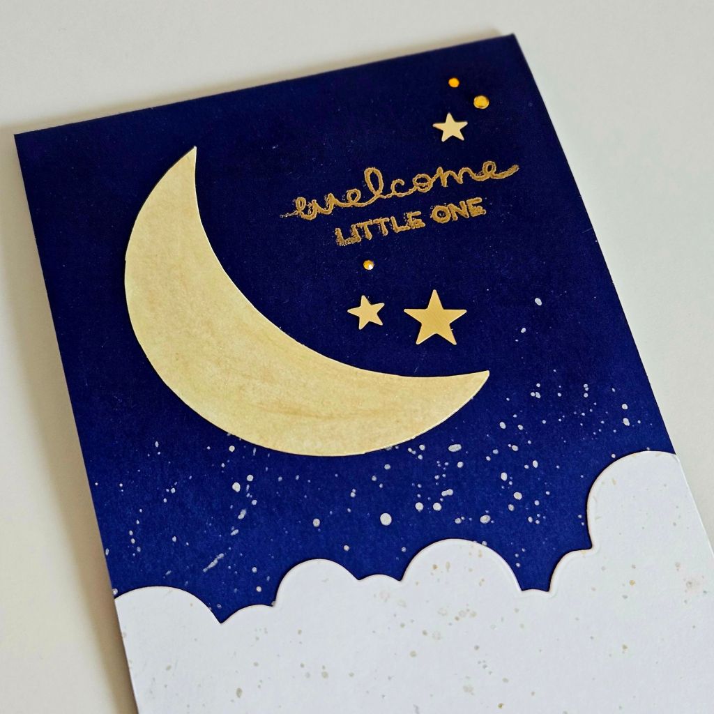 stampin up cardstocks for cardmaking a DIY baby greeting card