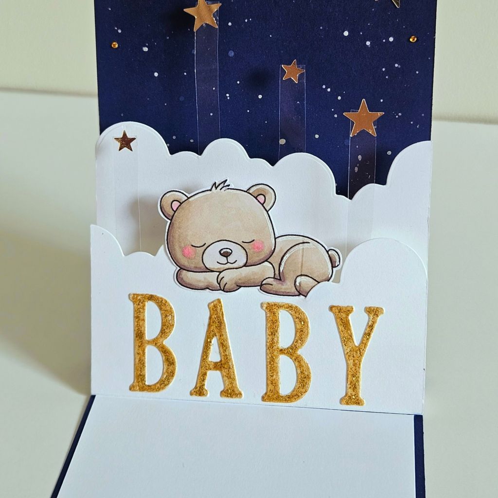 New baby card design for cardmaking