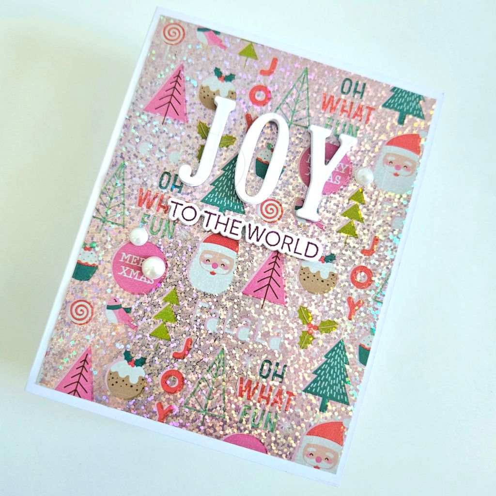 how to use gift wrappers for diy christmas card ideas