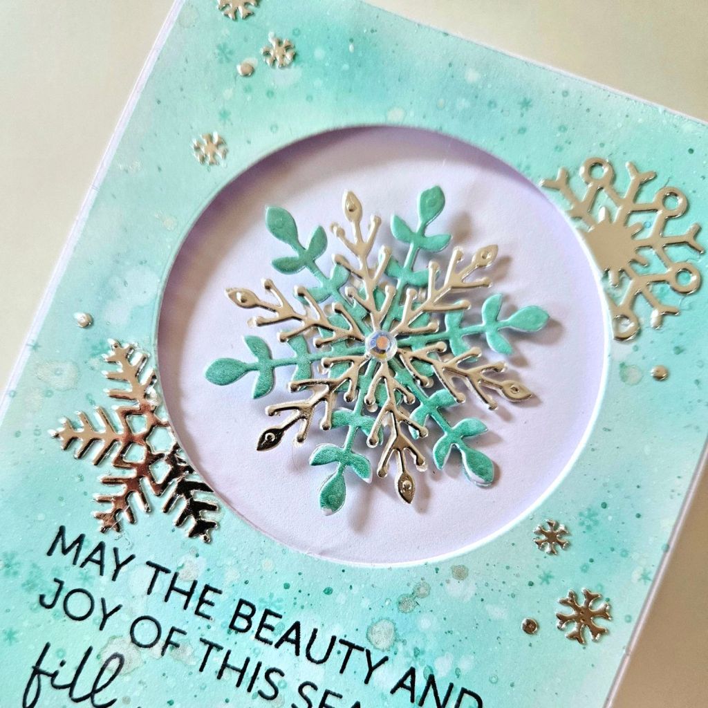interactive holiday card desings tiffany green and silver colours