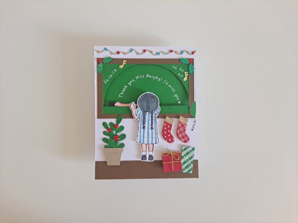 Imteractive reveal wheel card easy DIY for teacher gift this Christmas make it with stampin up products